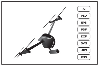 Drone with camera logo design illustration