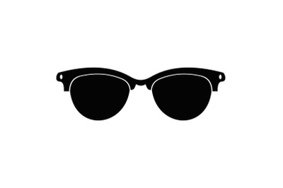 Eyeglasses for blind icon, simple style.
