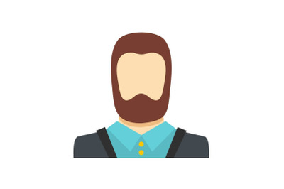 Man avatar icon vector flat