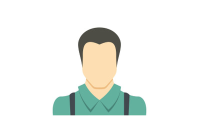 Worker avatar icon vector flat