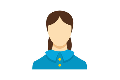 Best female avatar icon vector flat