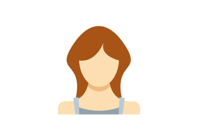Best woman user icon vector flat