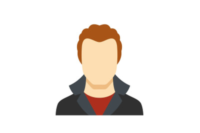 New man avatar icon vector flat