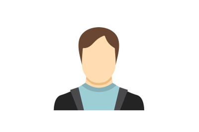 Man avatar icon vector flat