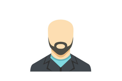 Man avatar icon vector flat