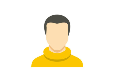 Man avatar icon vector flat