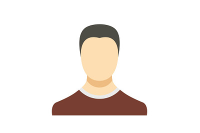 Man avatar icon vector flat