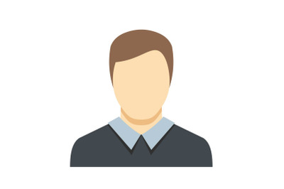 Man avatar icon vector flat