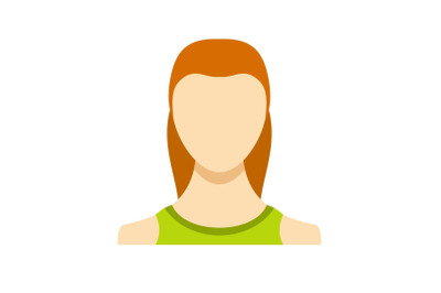 Woman user icon vector flat