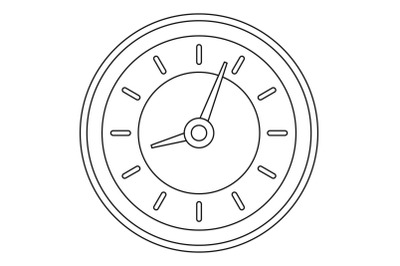 Clock icon, outline style.