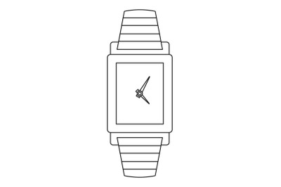 Woman watch icon, outline style.