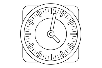 Wall clock icon, outline style.