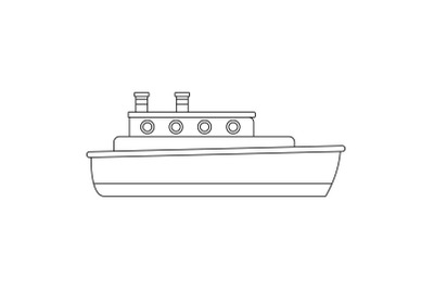 Cutter icon, outline style.