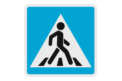 Pedestrian icon, flat style.