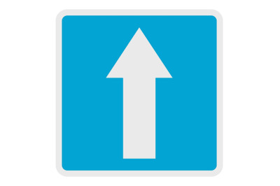 Forward arrow icon, flat style.