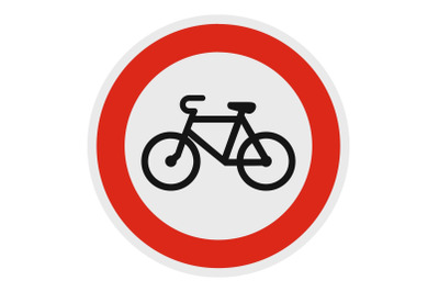 No velo icon, flat style.