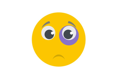 Smile icon vector flat