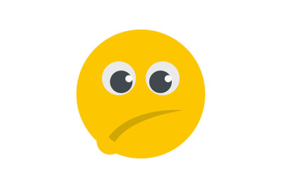 Smile icon vector flat