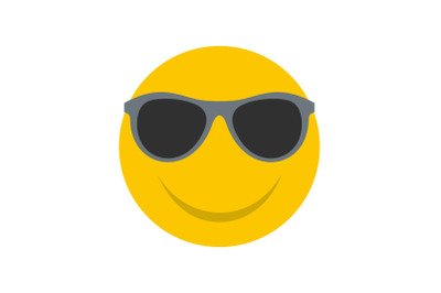 Smile icon vector flat
