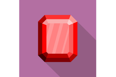 Pure diamond icon, flat style.