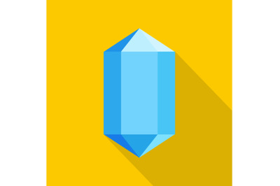 Blue diamond icon, flat style.