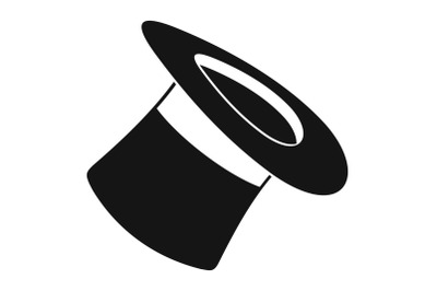 Inverted hat icon, simple style.