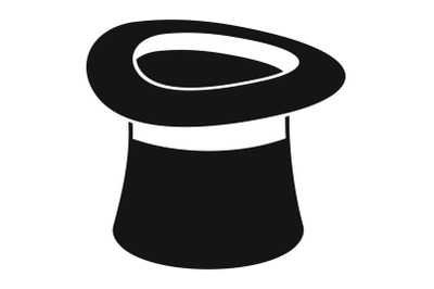 Inverted hat icon, simple style.