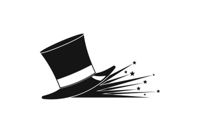 Magic hat icon, simple style.