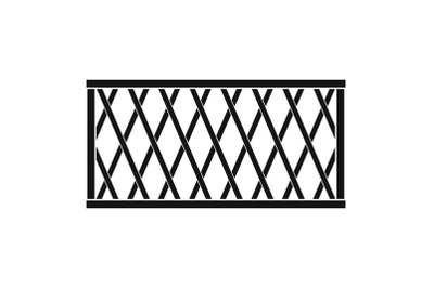 Fence icon, simple style.