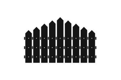 Triangular fence icon, simple style.