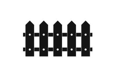 Rare fence icon, simple style.