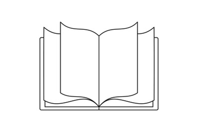Letters icon, outline style.