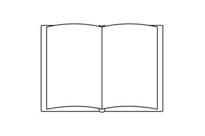 Book of tale icon, outline style.