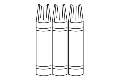 Literature icon, outline style.