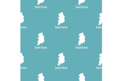 South Korea map in black vector simple