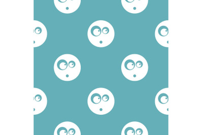 Surprised smile icon vector simple