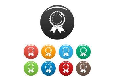 Award icon vector simple
