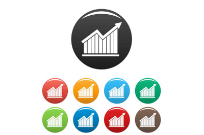 Best graph icon vector simple