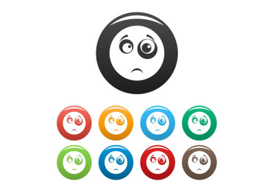 Smile icon vector simple