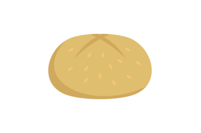 Bun icon, flat style