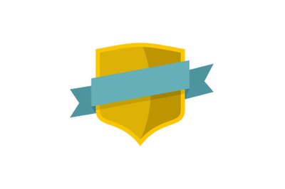 Badge icon, flat style