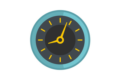 Clock icon, flat style