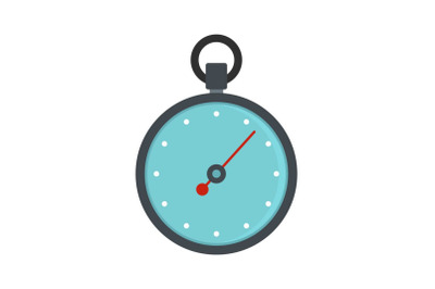 Stopwatch icon, flat style