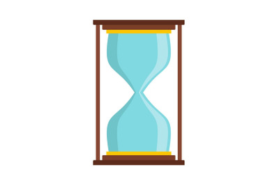 Hourglass icon, flat style