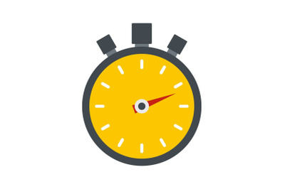 Stopwatch modern icon, flat style