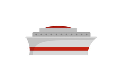 Ship icon, flat style