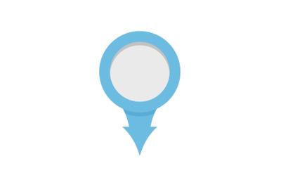 Point icon, flat style.