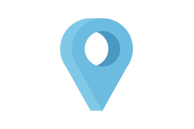 Destination icon, flat style.