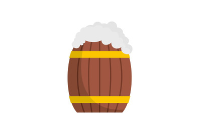 Full barrel icon, flat style.