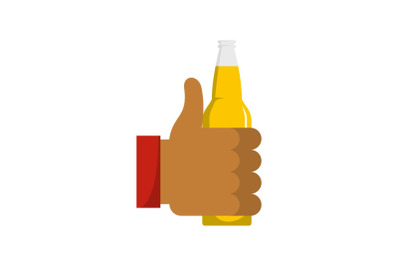 Beer icon, flat style.